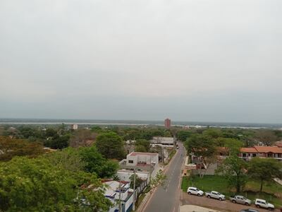 Cielo nublado en Lambaré. Se anuncian para hoy tormentas eléctricas en seis departamentos del país.