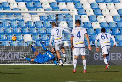 Hellas Verona derrotó al Sassuolo