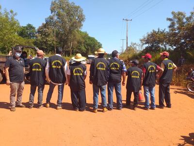 Miembros de la comisión de seguridad ciudadana de San Blas.