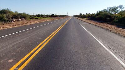 El subtramo 03 terminado, desde el km 28 al km 40 (foto gentileza).