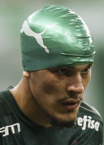 Gustavo Gómez, de Palmeiras, así terminó el partido con Libertad.