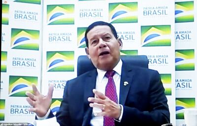 Hamilton Mourão, vicepresidente de Brasil, instó a los países de la UE y Mercosur a ratificar el pacto de 2019.