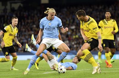 Erling Haaland le dio la victoria al City contra su ex equipo, Borussia Dortmund