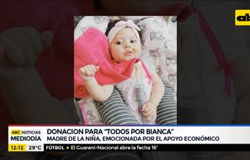 Donación de Ronaldinho para la pequeña bianca