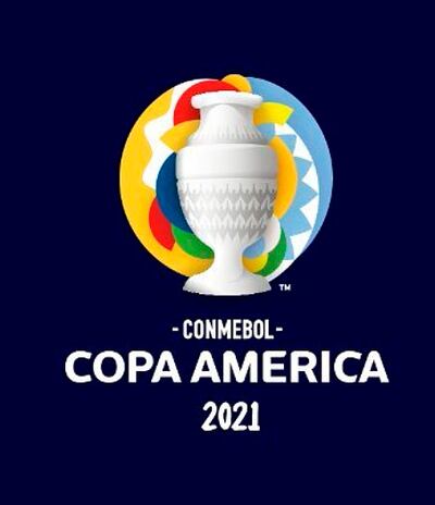 Logo actual de la Copa América 2021. Se sacaron los nombres de los dos países organizadores