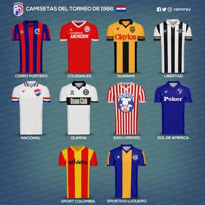 Camisetas 1986