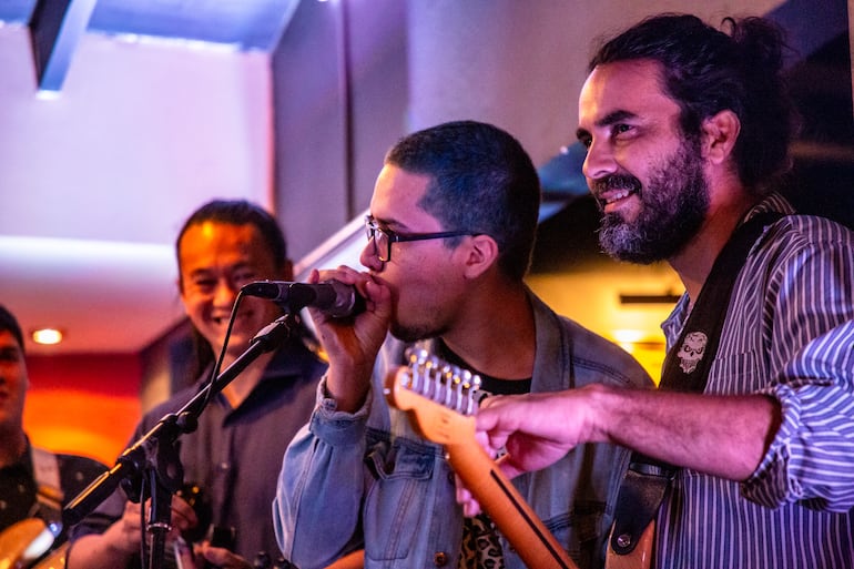 Steven Wu, Walter Rodríguez y Giovanni Domínguez,