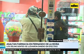 Asaltan farmacia en Fernado de la Mora