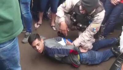 Cristhian Jonás Vera Soto, fue detenido por agentes policiales apostados en inmediaciones del lugar del asalto.