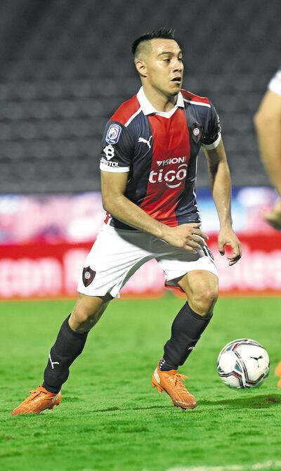 Ángel Rodrigo Cardozo Lucena (26 años), el referente del “doble 6” del equipo de Cerro Porteño en el que apunta 8 partidos (un gol) en Copa Libertadores