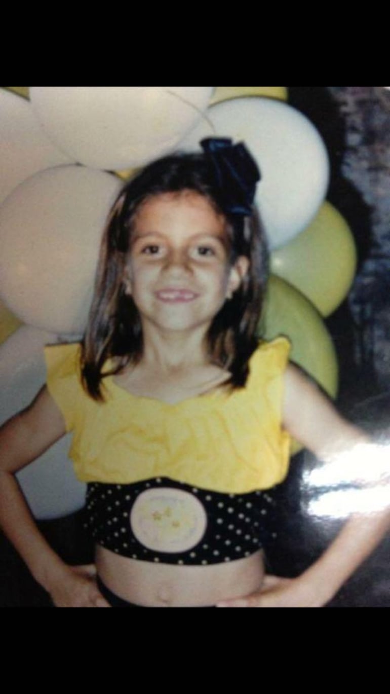 Paola Ferrari Basquetbolista de niña