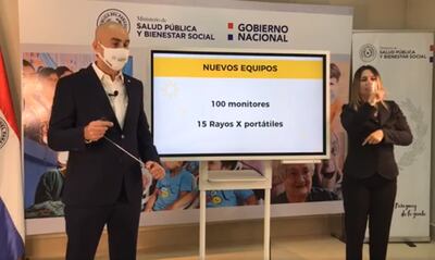 Ministro Julio Mazzoleni, en su informe semanal brindado esta mañana.