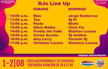 Flayer de la feria de Aseppe que se realizará mañana sábado y el domingo en la Costanera