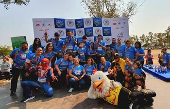 Una hermosa jornada deportiva se vivió ayer por el autismo en el parque Ñu Guasu. @asoteapy