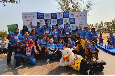 Una hermosa jornada deportiva se vivió ayer por el autismo en el parque Ñu Guasu. @asoteapy