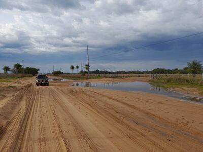 Ruta Yabebyry - Laureles (zona del desvió que une con la compañía de Baúles).