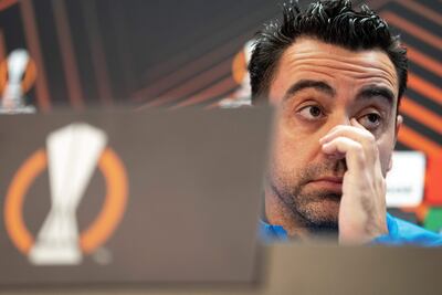Xavi Hernández, entrenador de Barcelona.