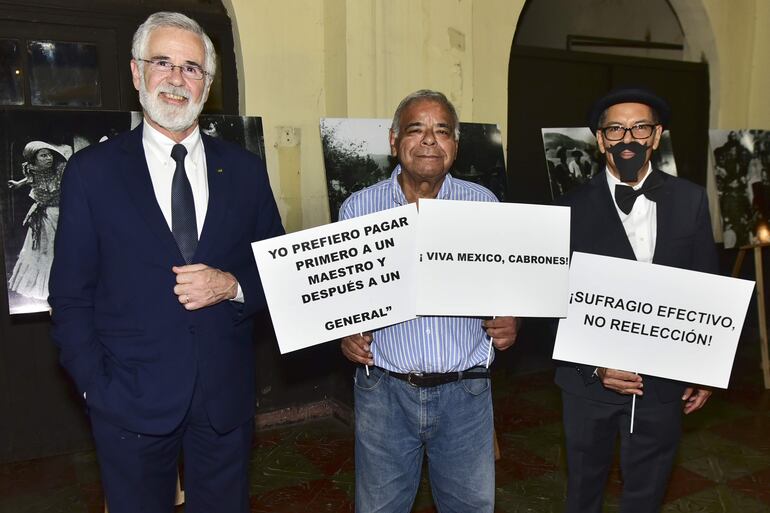 Antonio Marcondes, Alonso Tijerina y Carlos Villeda.
