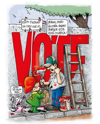 El Pintorcito se quedo sin sitio para pintar un cielo nuevo.