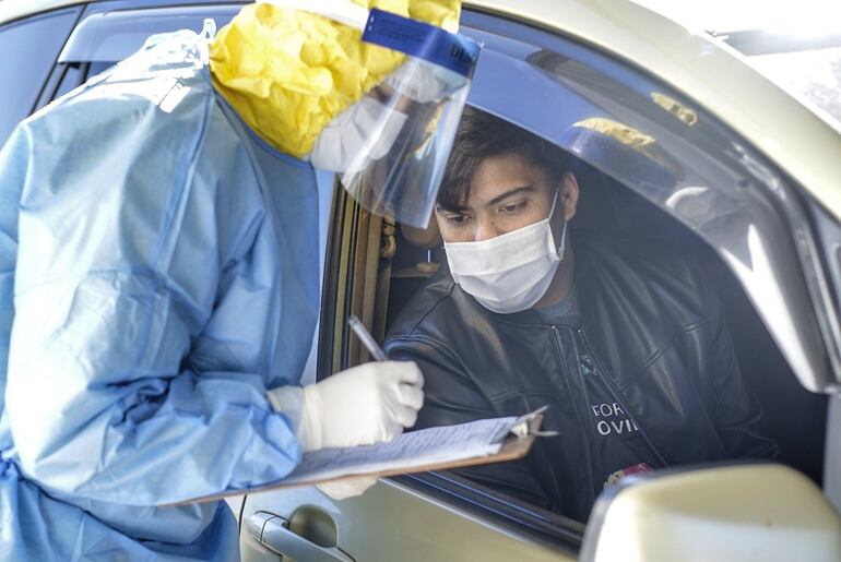 Pablo Meza, central de General Díaz, realizó las pruebas de coronavirus.
