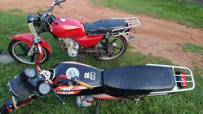 Tres supuestos motochorros fueron aprehendidos en Luque