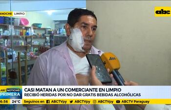 Apuñalan en el rostro a comerciante por no querer regalar bebidas
