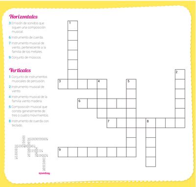 Crucigrama musical