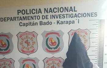 Luciano Villasboa Resquín, detenido en Piray, distrito de Capitán Bado.