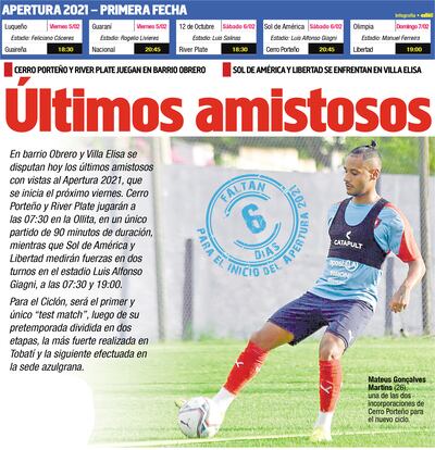 Últimos amistosos