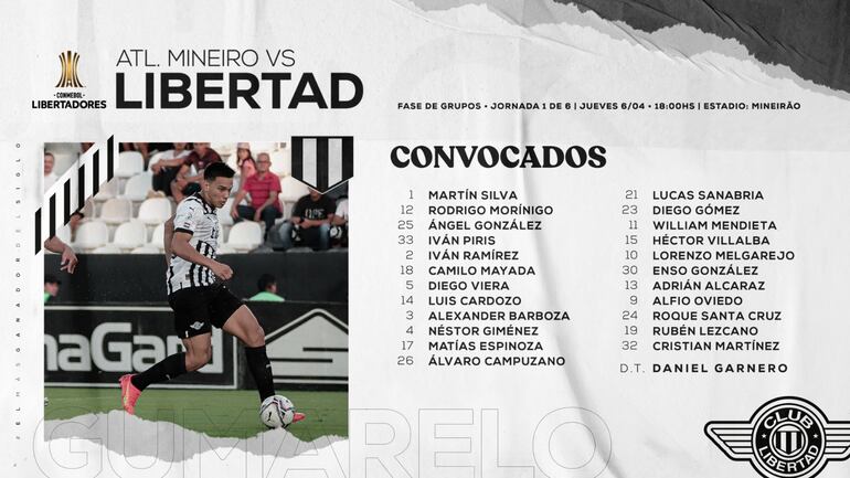 Lista de viajeros de Libertad.