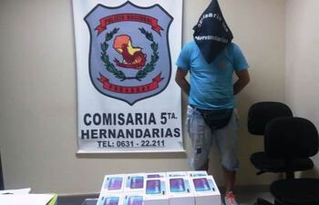 Edgar Ramón Caballero Espínola, detenido tras caer en una trampa tendida por su propia victima.