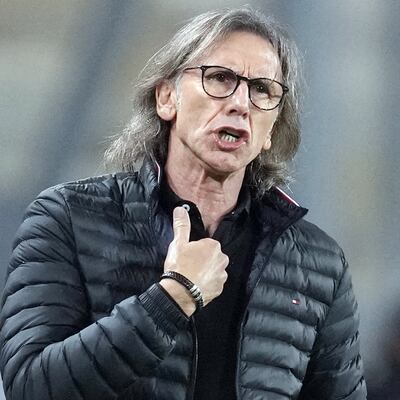 Ricardo Gareca, 63 años, entrenador de Perú.