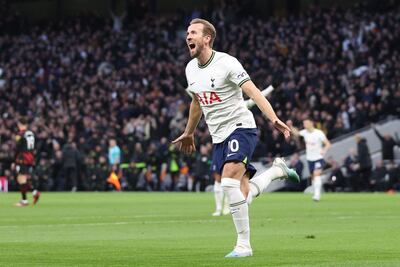 Harry Kane, el máximo goleador del Tottenham, celebrando el gol que le marcó al Manchester City