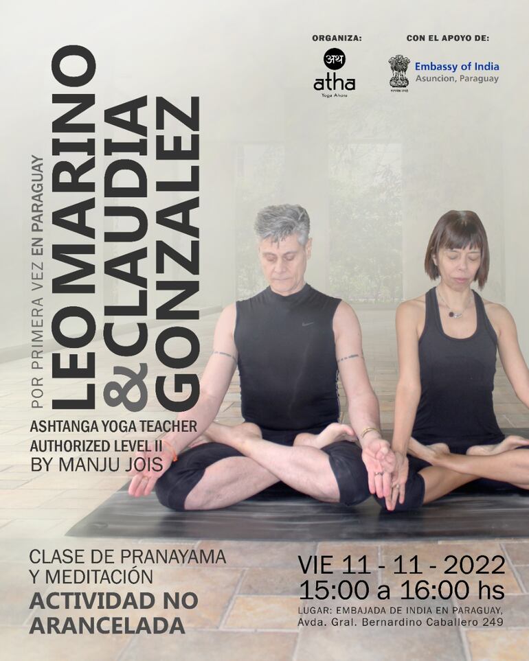 Clase de pranayama y meditación.