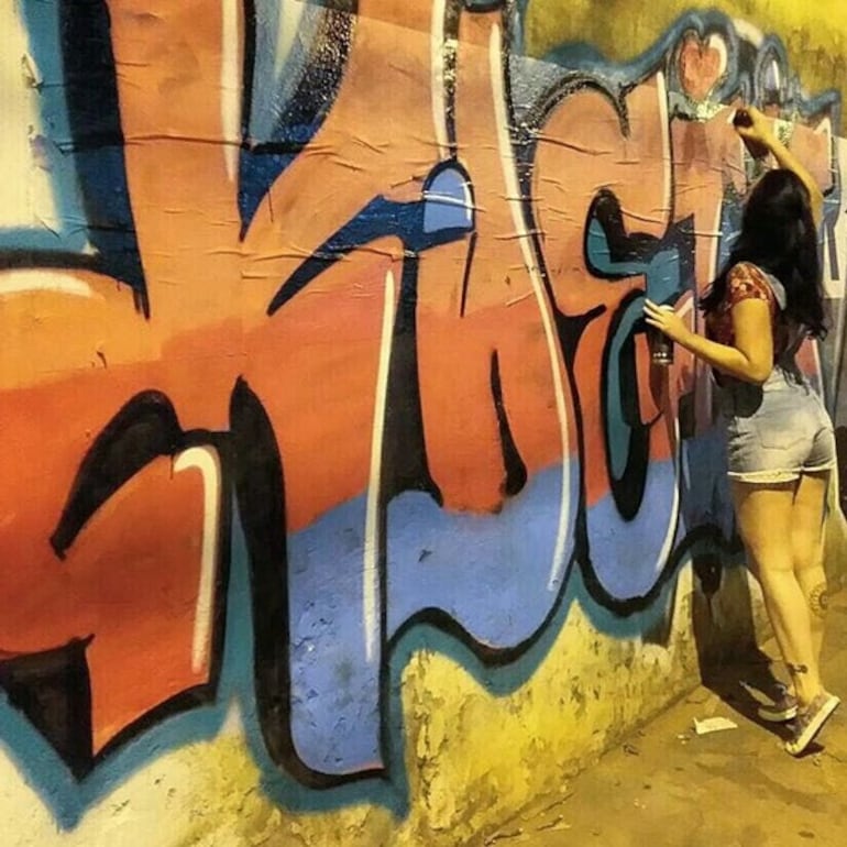 Gaffiti de la artista urbana Deim.