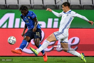 Italia y Bosnia empataron a un gol.