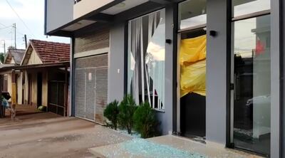 Parte frontal de la casa del director de la Penitenciaría Regional de Pedro Juan Caballero.