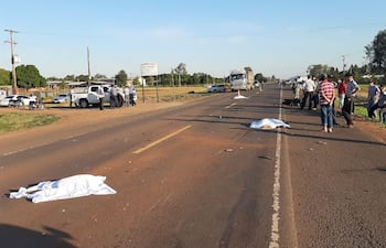 Tres fallecidos deja accidente de transito sobre la ruta Py 8