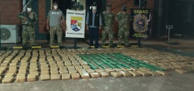 Incautan más de 300 kilos de marihuana en Salto del Guairá.
