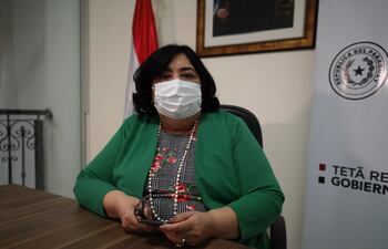 Teresa Martínez, ministra de la Niñez y Adolescencia.