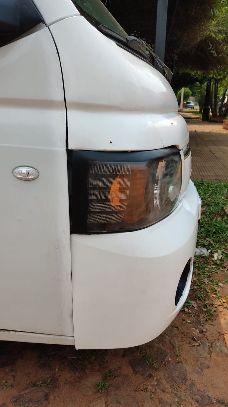 El camión fue incautado para una verificación.