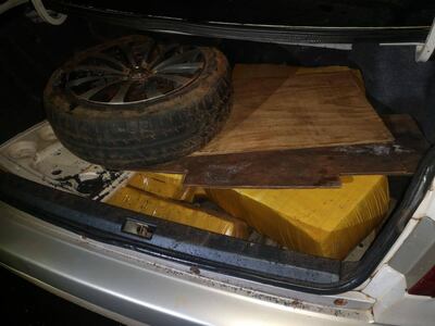 Parte de la droga incautada del poder de los ahora procesados. (Gentileza)