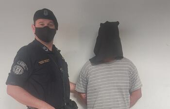 Juan Carlos Parra Mereles fue detenido en Minga Guazú, tras huir luego de haber presuntamente perpetrado un crimen en Caaguazú.