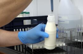 Las marcas realizan un estricto control de la leche cruda.