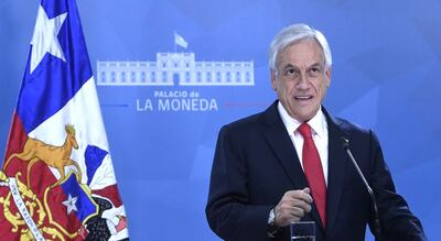 Sebastián Piñera, presidente de Chile.