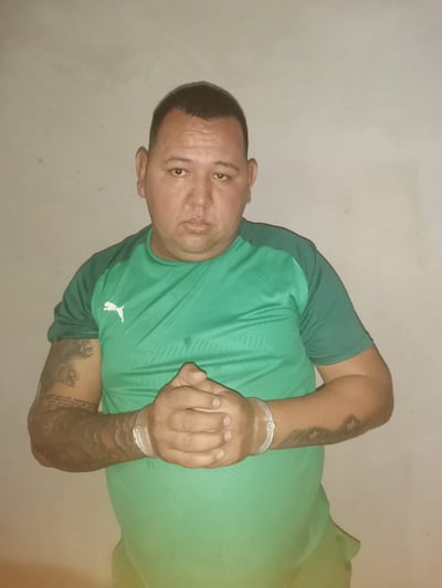 Hugo Marín Mendoza, importante elemento del "Clan Rotela", fue detenido esta tarde en San Antonio.