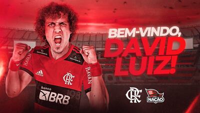 David Luiz, 34 años, nuevo jugador de Flamengo.