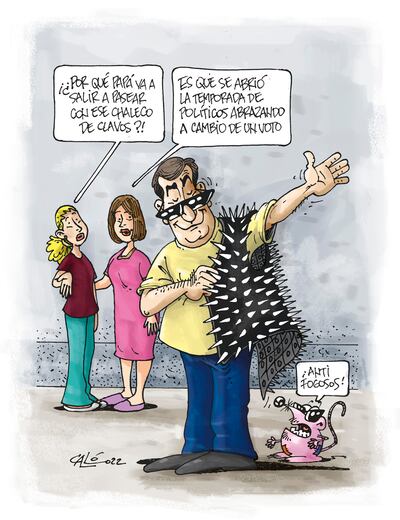 Temporada de evitar abrazos políticos