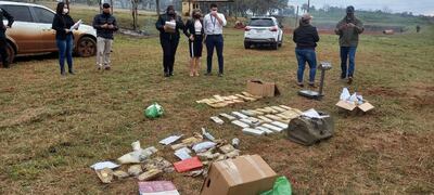 El procedimiento de destrucción se realizó este miércoles en el predio de la Tercera División de Infantería.