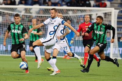 Inter de Milán derrotó al Sassuolo.
